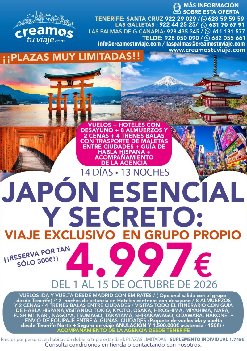 JAPÓN - GRUPO PROPIO