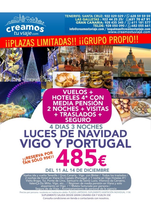 LUCES DE NAVIDAD: VIGO Y PORTUGAL 2026