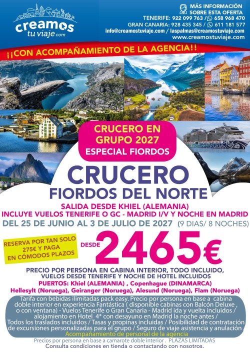 FIORDOS DEL NORTE - CRUCERO 2027
