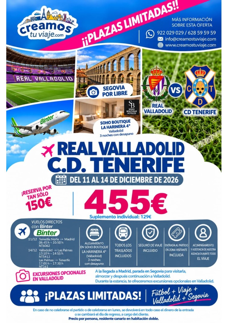 VALLADOLID - CD TENERIFE